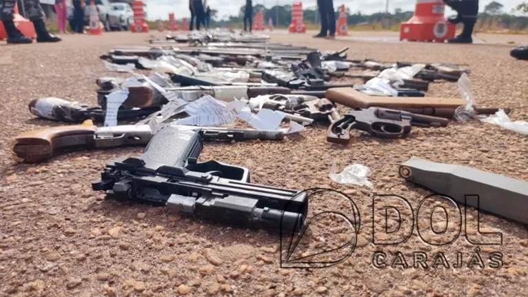 A destruição das armas, para as polícias Civil e Militar, é um exemplo do trabalho ostensivo que vem sendo desenvolvido