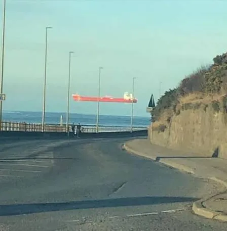 No ano passado, fenômeno da miragem superior foi visto na costa da Escócia