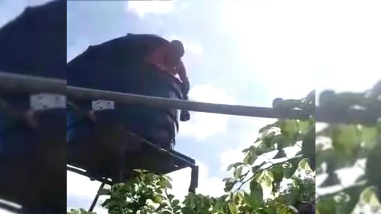 Policiais foram buscar o acusado em local nada convencional