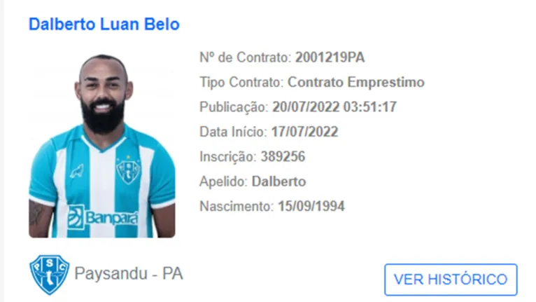 Liberado! Atacante já pode estrear com a camisa do Paysandu