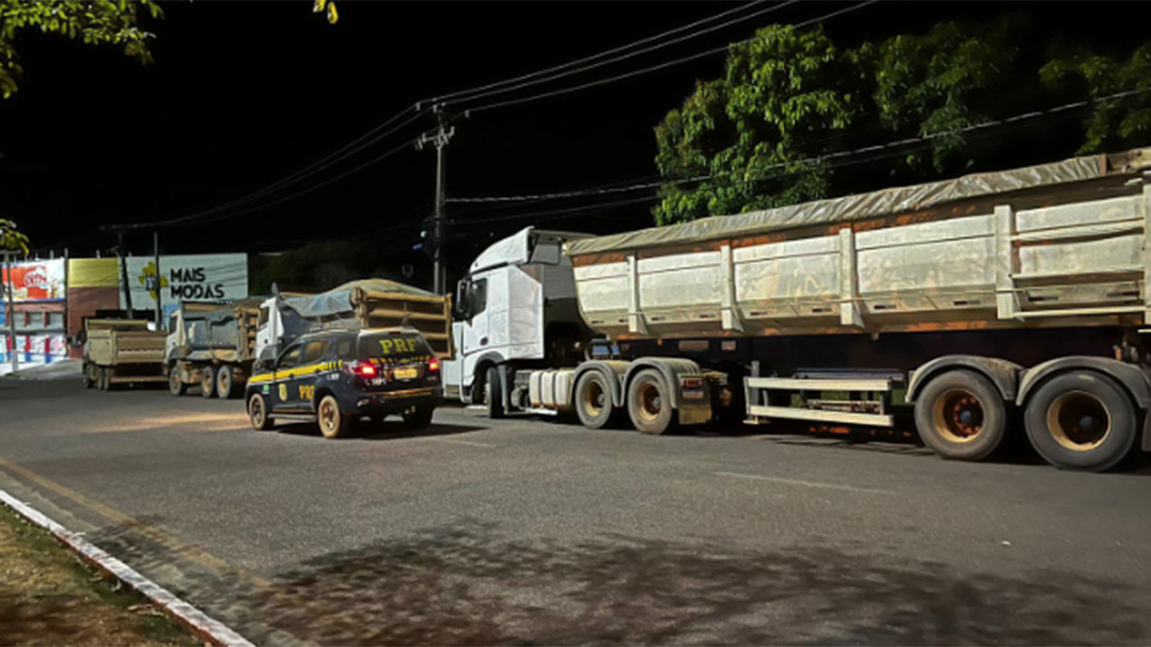 PRF apreende carga de minério ilegal na Transamazônica