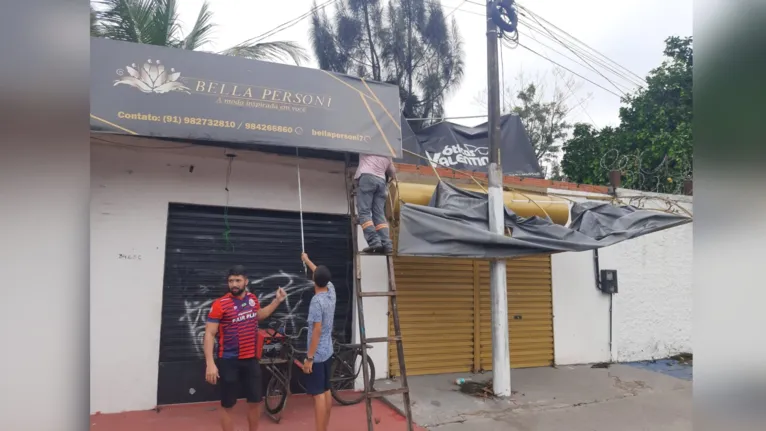 Quase 100 casas são atingidas por ventania em Ananindeua