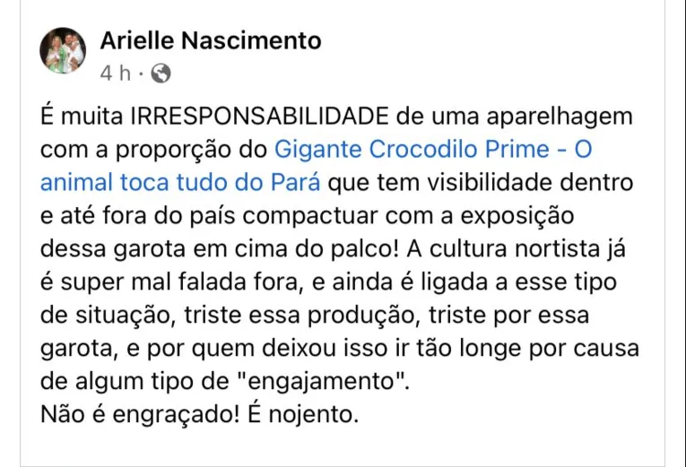 Postagem do Facebook