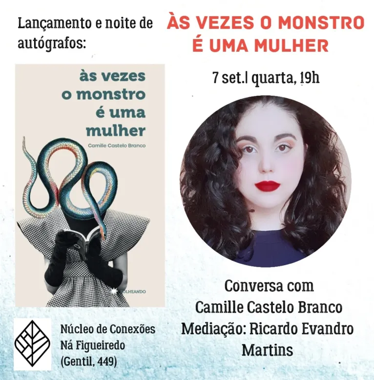 Poeta estreia com livro "Às vezes o monstro é uma mulher" 