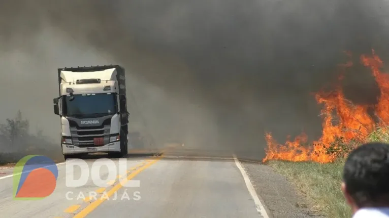 Fogo adentrou a mata e ainda não foi controlado