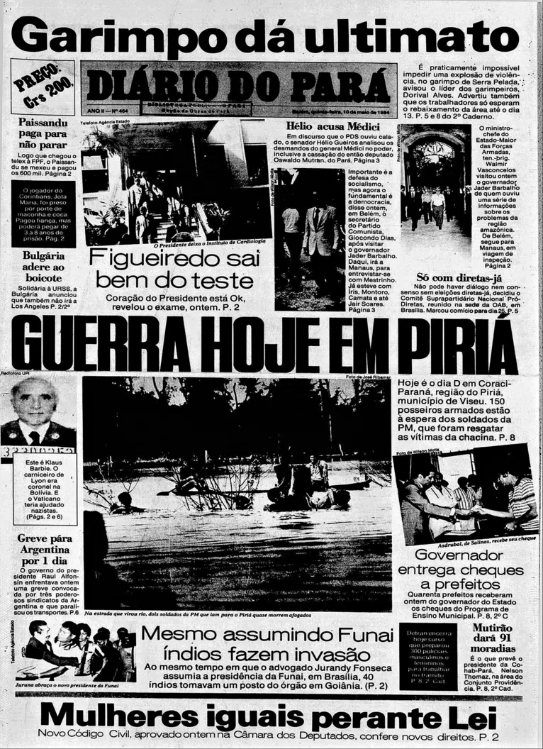 Quantida de imagens na capa de impressos era incomum à época