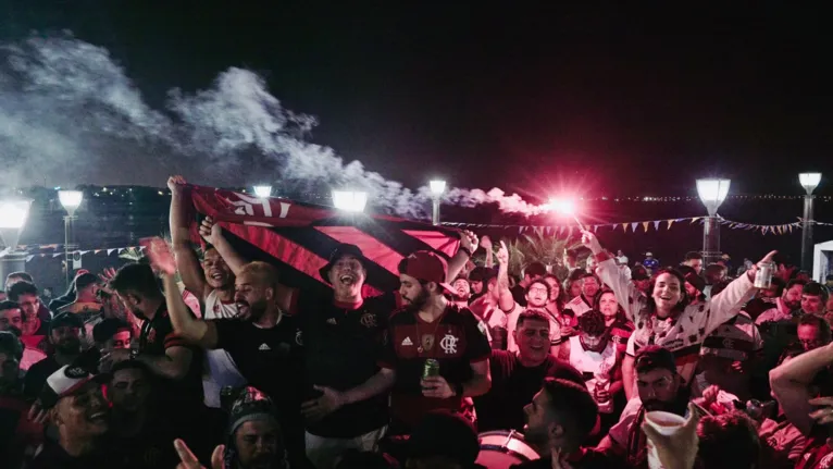 Flamengo 1 x 0 Athletico-PR: torcida festeja no Equador