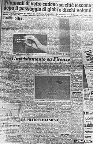 Jornal da época reportaram o fenômeno misterioso no céu durante o jogo.