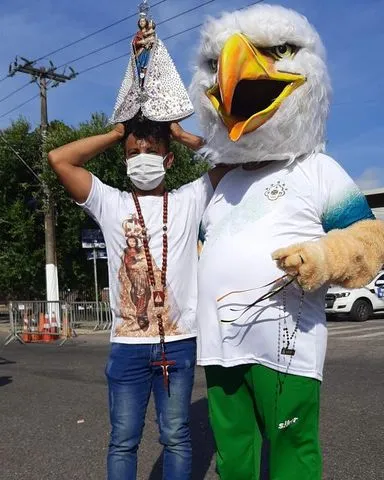 Mascote e torcedores da Tuna preparam romaria até a Basílica