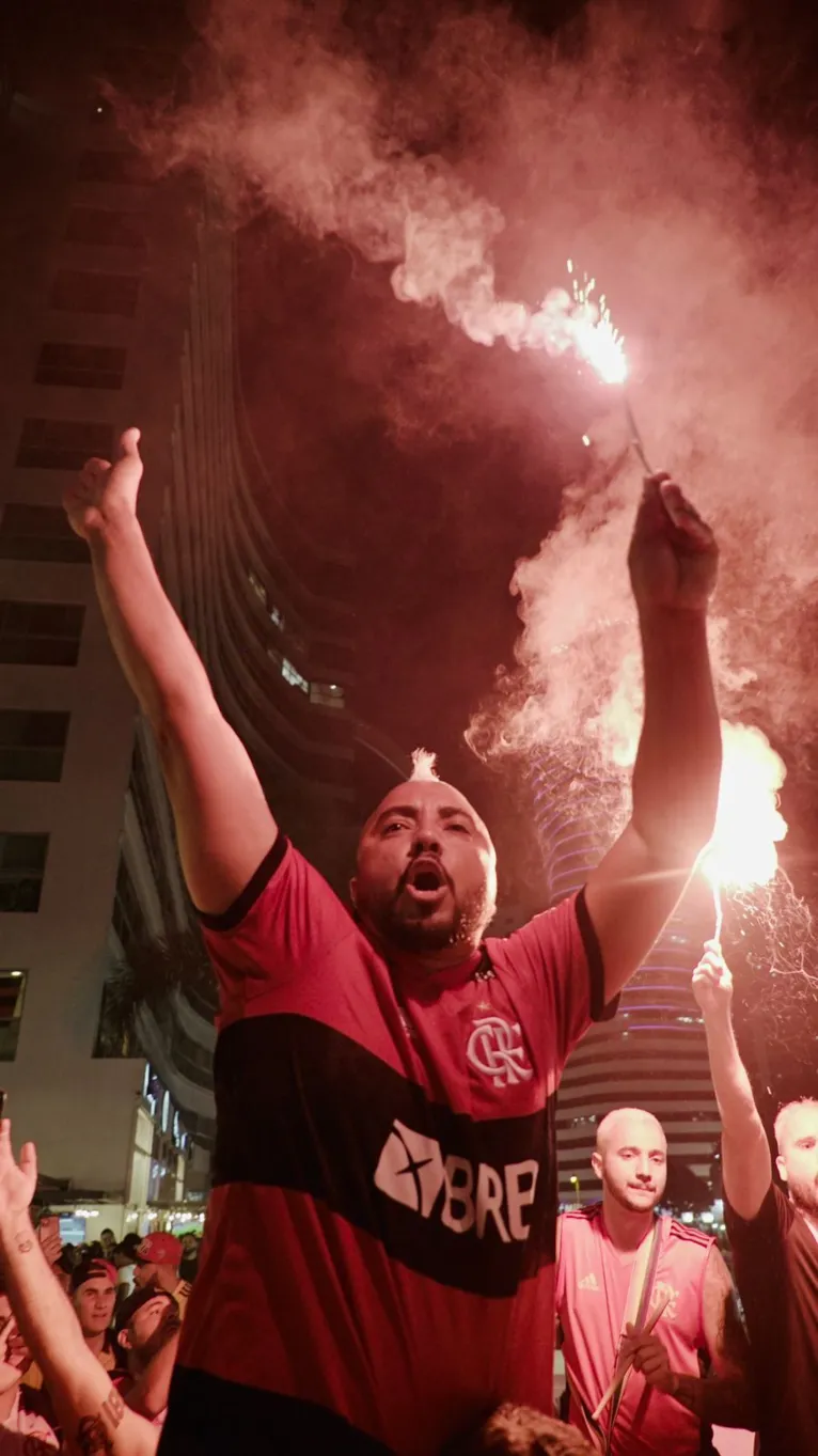 Flamengo 1 x 0 Athletico-PR: torcida festeja no Equador