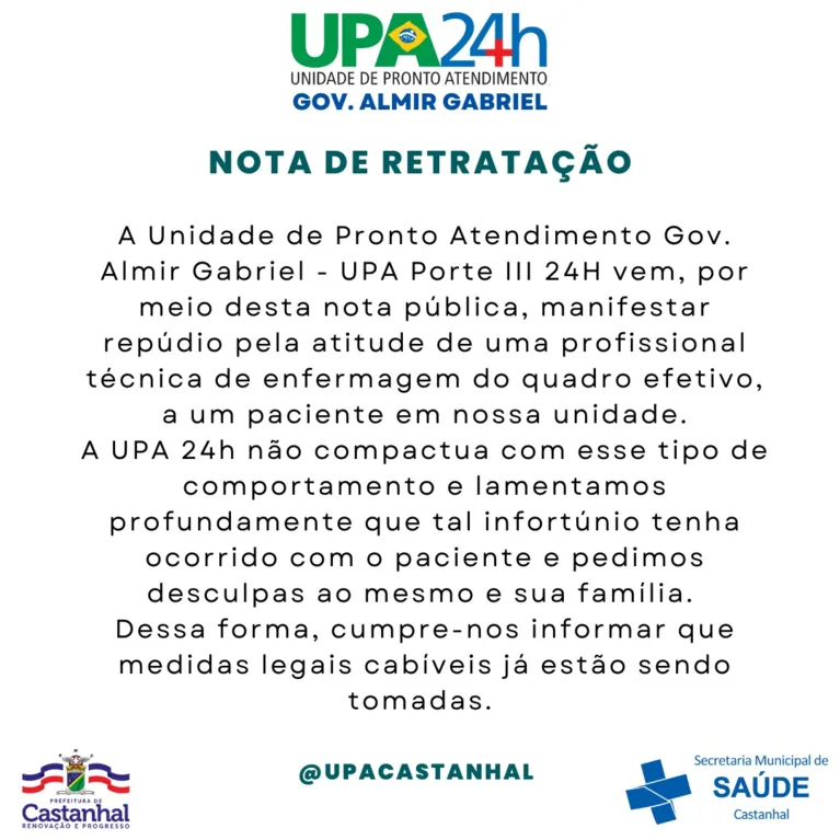 Vídeo: mulher recebe gesto obsceno ao pedir ajuda em UPA