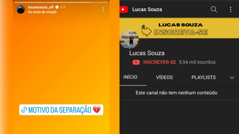 Lucas faz postagem enigmática sobre término com Jojo