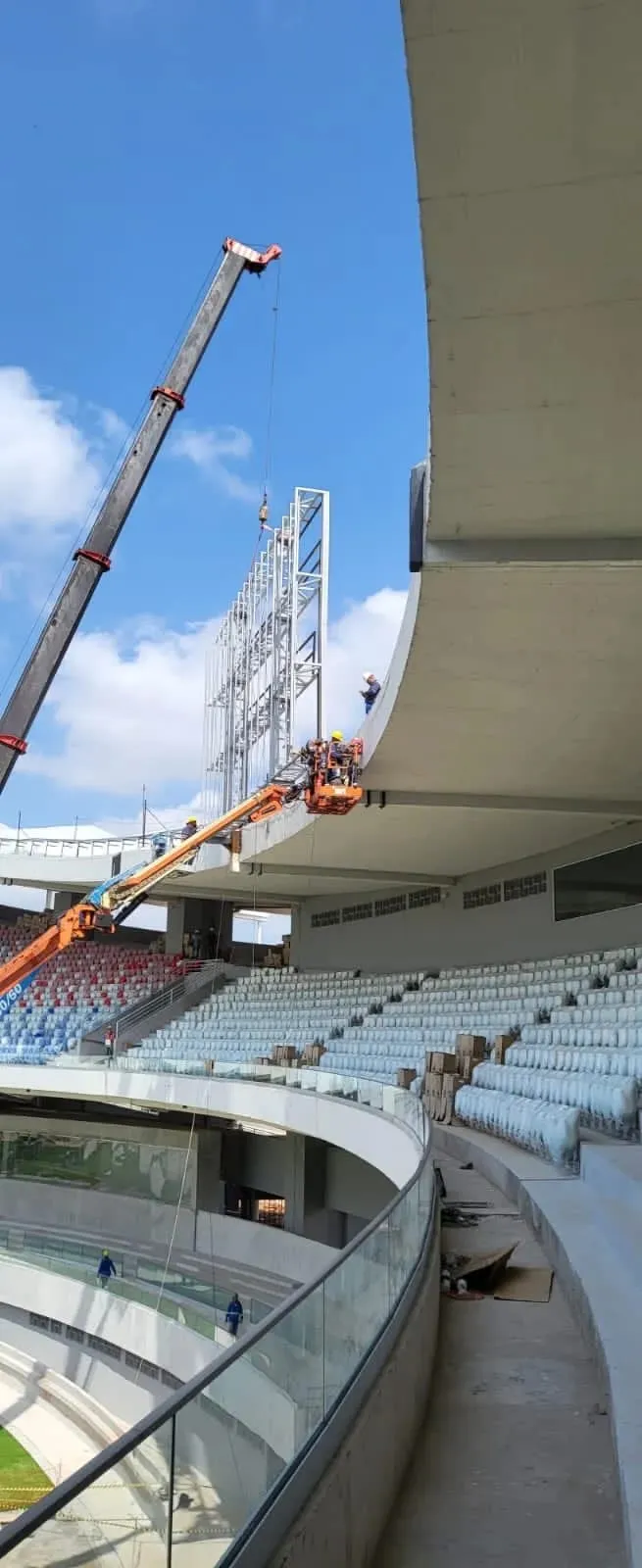 Placar eletrônico do Mangueirão ganha novo local no estádio