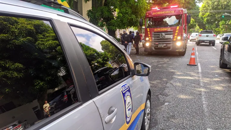 Incêndio é registrado em prédio no centro de Belém