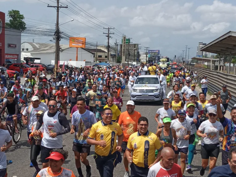 Imagem Peregrina segue no trecho na cidade de Ananindeua