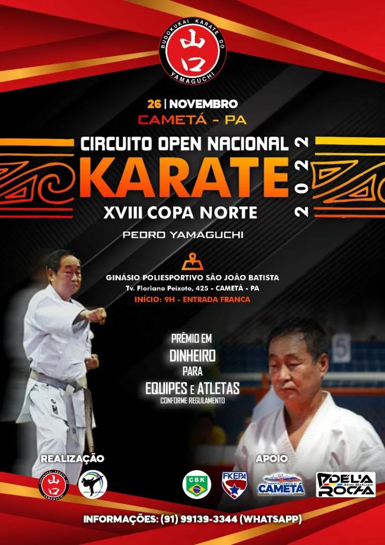 Evanildo Pereira mira competição regional de karatê