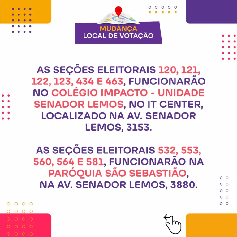 TRE anuncia mudança em locais de votação em Belém; confira!