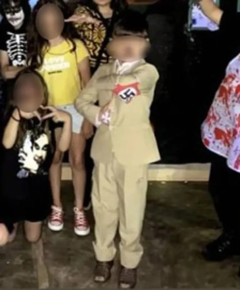 Menino vai fantasiado de Hitler a festa da escola em SP