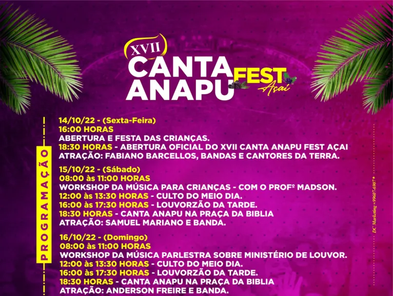 Festival do Açaí chega à 17ª edição; veja programação!