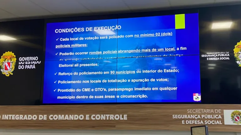 Segup apresenta esquema de segurança para o 1º turno