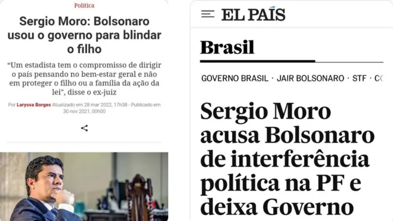 "Volta" de Moro e Bolsonaro rende memes e ressuscita prints