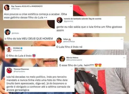 Filho de Lula posa com pai e web suspira: "tá solteiro?"