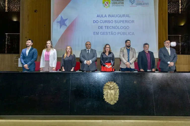 Aula inaugural do superior de Tecnólogo em Gestão Pública.