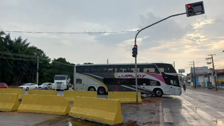 Estrutura foi remanejada para avanço das obras do BRT