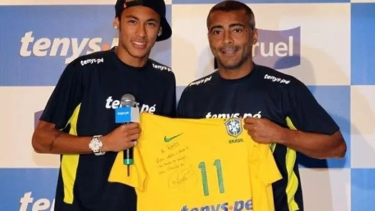 Romário escreve carta de incentivo para Neymar. Leia 