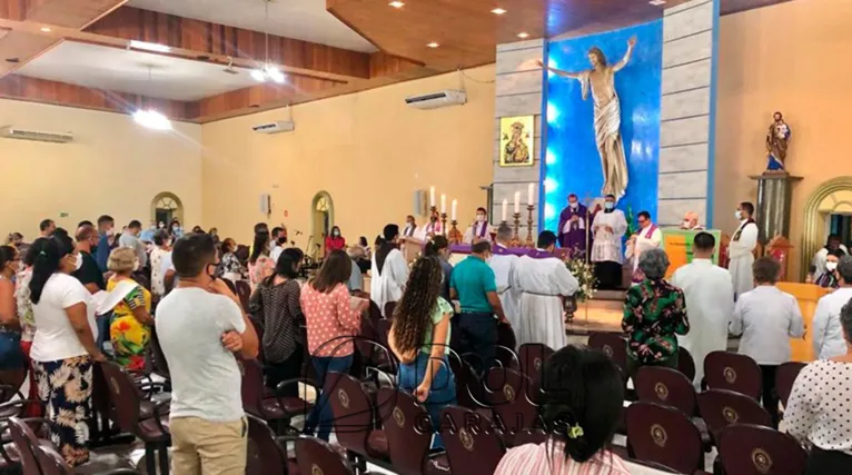 Na Catedral de Perpétuo Socorro a missa começa as 19h30