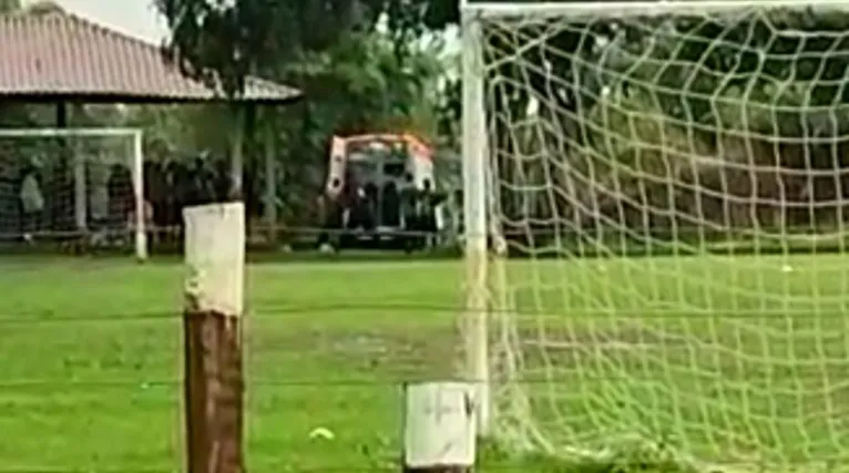 Mulher estava próximo ao campo da Chácara Primavera quando foi atingida pelo raio