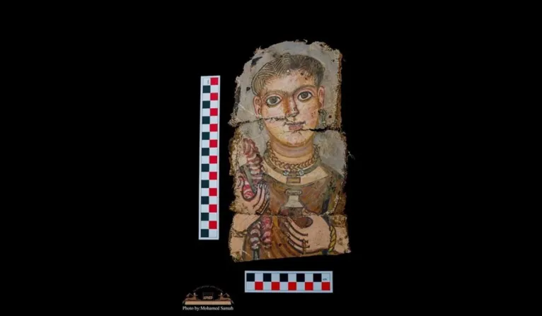 Retrato da mulher que virou múmia descoberto no Egito