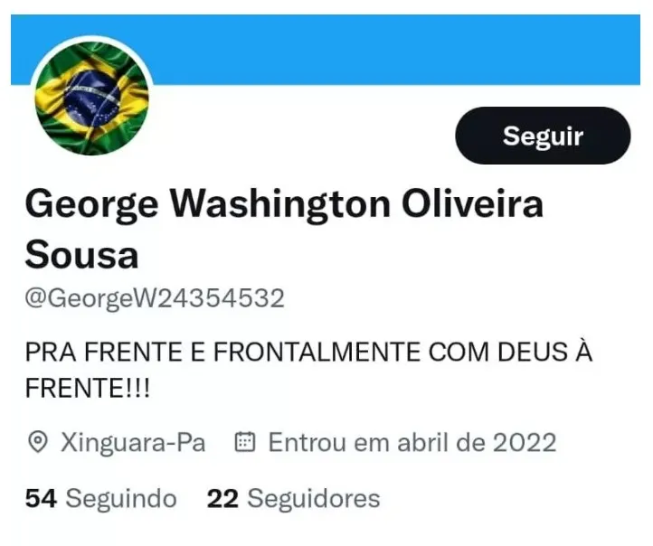 O perfil do Twitter está ativo desde abril de 2022