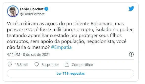 Porchat perde processo e terá que indenizar Carlos Bolsonaro