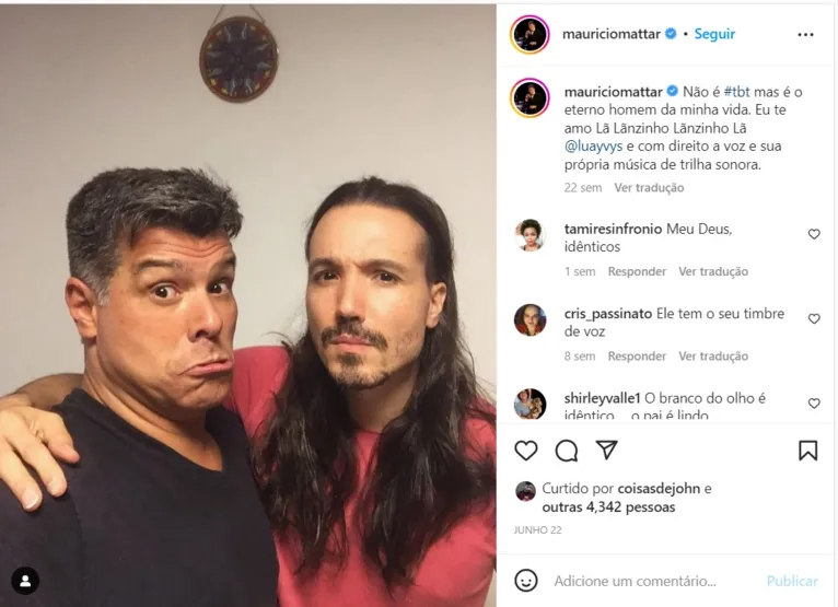 Veja fotos raras do filho de Maurício Mattar e Elba Ramalho