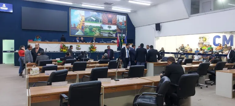 Parlamentares em atividade na Câmara Municipal de Belém