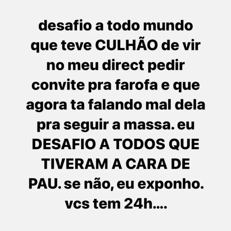 Melhor amigo de Gkay ameaça expor críticos: "vocês tem 24h"