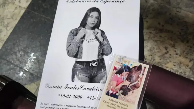 Missa de um ano realizada em homenagem à Yasmin