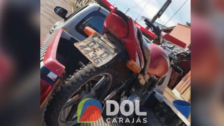 Motocicleta foi apresentada na Delegacia de Polícia Civil de Redenção