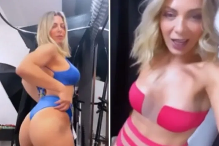 Sheila Mello mostrou corpo sarado em sessão de fotos de biquíni