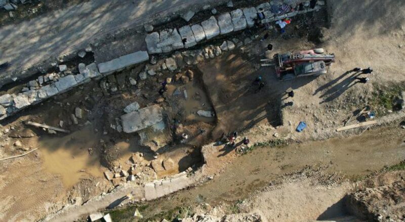 Local da escavação arqueológica na cidade antiga de Aizanoi, na Turquia, hoje patrimônio mundial pela Unesco.