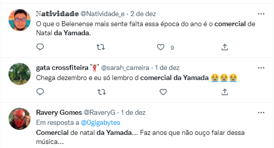 Olha lá no céu, é Papai Noel! O jingle da Yamada vai voltar?