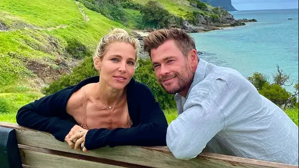 Chris Hemsworth e a esposa, a atriz Elsa Pataky.