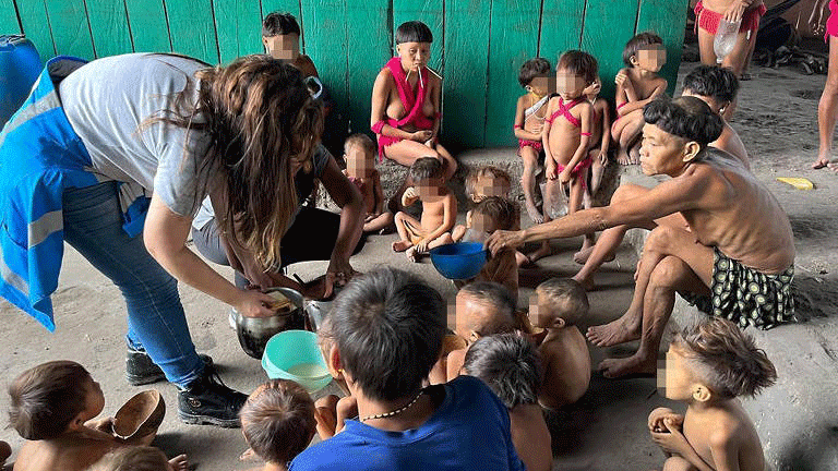 Ministério da Saúde está realizando um diagnóstico da crise sanitária da população yanomami, em Roraima.