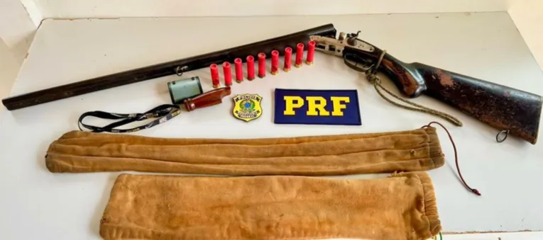 PRF prende homem com espingarda e munições no Pará