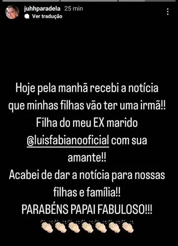 Bomba! Luís Fabiano trai mulher e engravida amante 