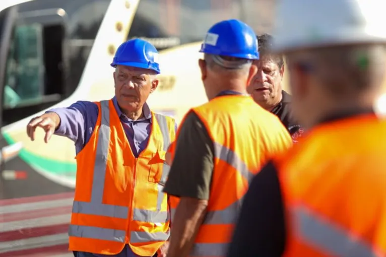 Eduardo Ribeiro, dirtetor do NGTM, acompanhou a abertura do desvio na BR-316, necessário para as obras de drenagem