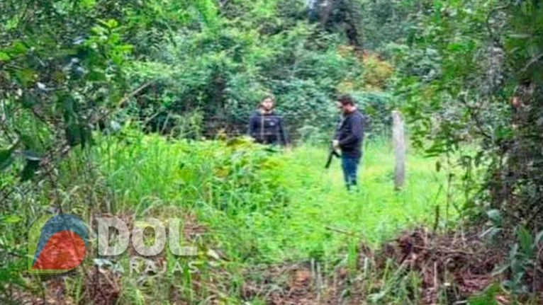 A equipe fez uma vistoria na área da propriedade rural