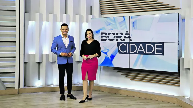 Agenor Santos e Daiane Balbinot no Bora Cidade