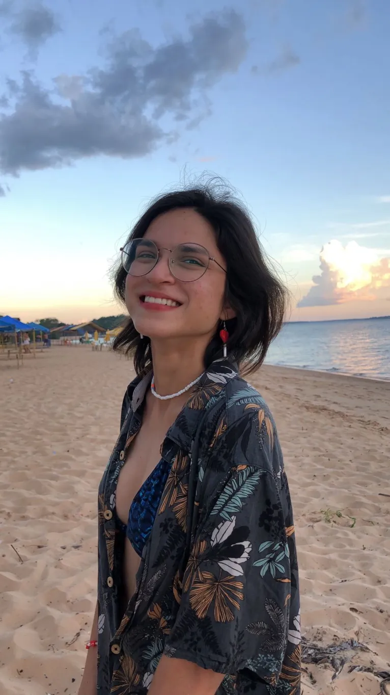 Rebeca ama visitar as praias e pontos turísticos de Belém, como a Ilha de Cotijuba